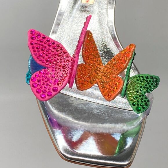 Sophia Webster Vanessa Embellished Butterfly Slingback Sandals size 38 - Picture 7 of 13